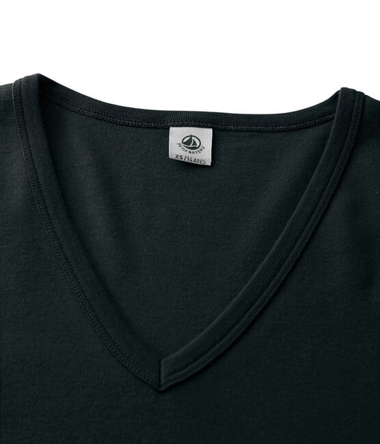Tee shirt manches longues iconique femme noir NOIR