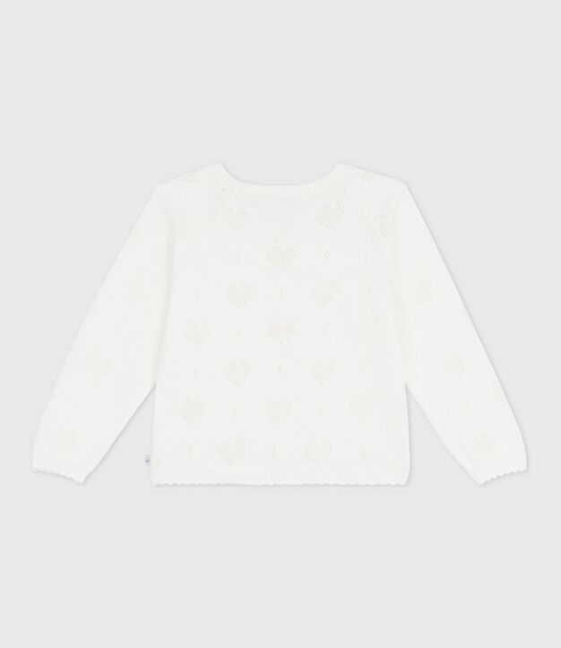 Effen katoenen vestje voor kinderen wit