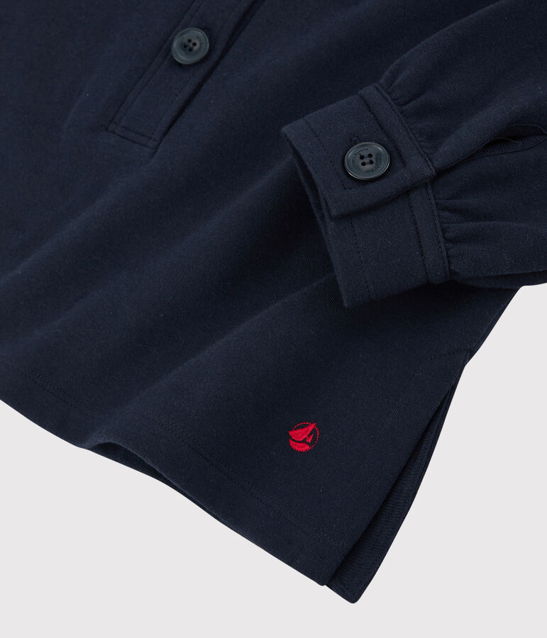 Damesjack van dik katoen blauw