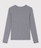 Tee-shirt L'ICONIQUE col rond en coton bio Femme bleu SMOKING/blanc MARSHMALLOW