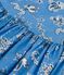 Jurk met korte mouwen uit popeline met bandanaprint voor baby's. blauw BRASIER/wit MULTICO
