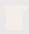 T-shirt in katoen voor meisjes wit MARSHMALLOW