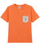 Jongens-T-shirt met borstzak oranje ORIENT