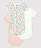 Lot de 3 bodies manches courtes en coton variante 1