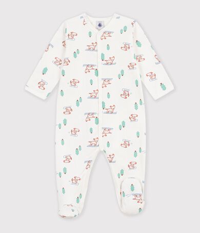 Fleece babypyjama met hondjesprint