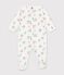 Pyjama b&eacute;b&eacute; en molleton imprim&eacute; chien blanc/multicouleur