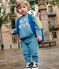 Sweatshirt en molleton bébé bleu BEACH