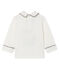 Tee shirt manches longues bébé garçon à col blanc MARSHMALLOW CN