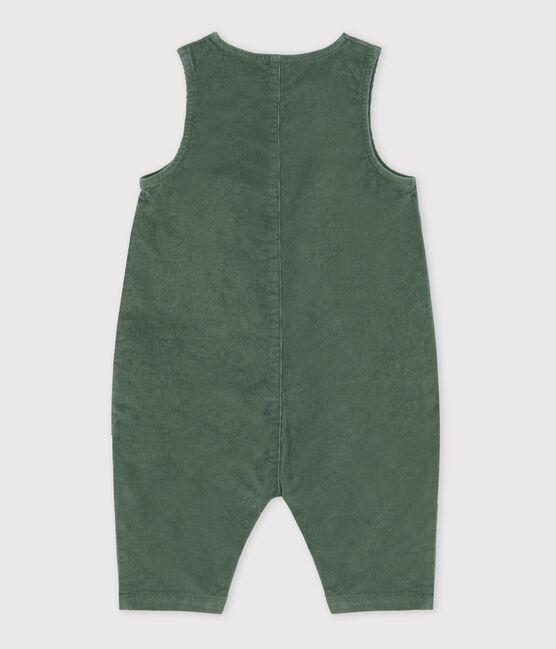 Lang babypakje in ribfluweel groen VALLEE