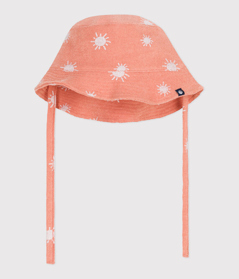 BOB EN EPONGE IMPRIME SOLEIL BEBE orange/blanc