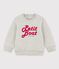 Sweatshirt en molleton bébé gris BELUGA CHINE