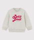Sweatshirt en molleton bébé
