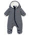 Combipilote microfibre rayure marinière bébé garçon bleu SMOKING/blanc MARSHMALLOW