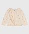 Cardigan in wol en katoen met geborduurde motieven voor kinderen wit AVALANCHE/ MULTICO