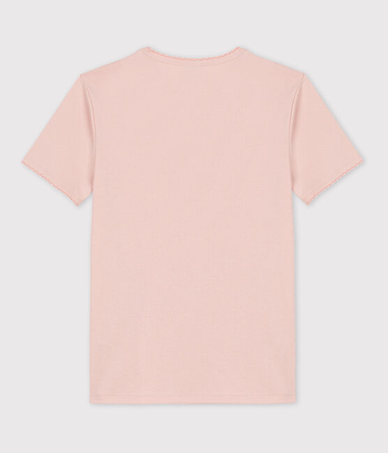 Tee-shirt L'ICONIQUE  cocotte en coton Femme rose SALINE