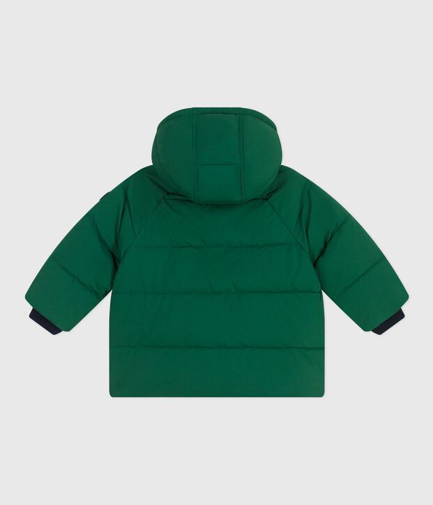 Doudoune b&eacute;b&eacute; en polyester uni vert
