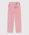 Fluwelen broek voor kinderen roze