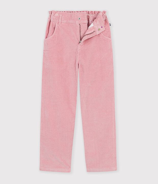Fluwelen broek voor kinderen roze