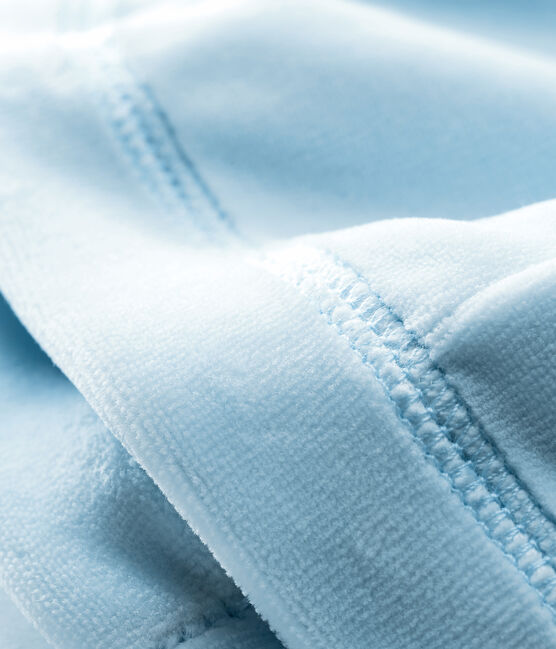 Bonnet naissance bébé mixte velours bleu FRAICHEUR