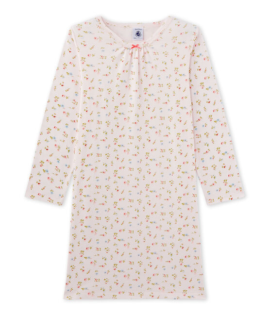 Chemise de nuit fille à imprimé petites fleurs roze VIENNE/wit MULTICO