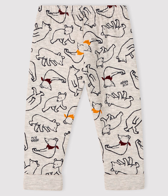 Broek van tubic babyjongen. grijs BELUGA/wit MULTICO