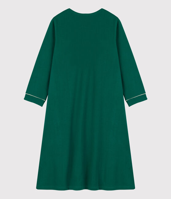 Chemise de nuit petite fille en coton vert EVERGREEN