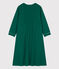 Chemise de nuit petite fille en coton vert EVERGREEN