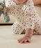 Ensemble imprimé en coton bébé blanc MARSHMALLOW/rouge PEPS