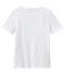 T-shirt femme COL V en jersey fin blanc ECUME