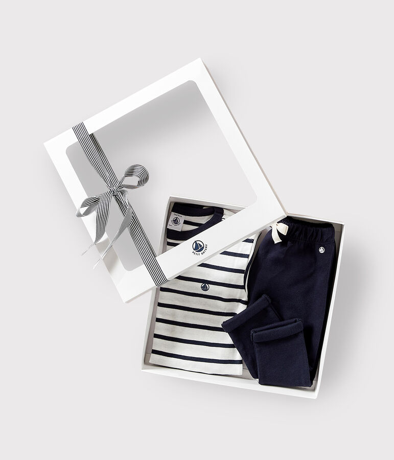 Coffret cadeau b&eacute;b&eacute; tee-shirt et pantalon multicouleur