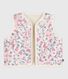 Gilet bébé en popeline de coton et sherpa sans manche imprimé