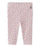Legging met dessin voor babymeisjes wit MARSHMALLOW/rood TERKUIT/ MULTICO