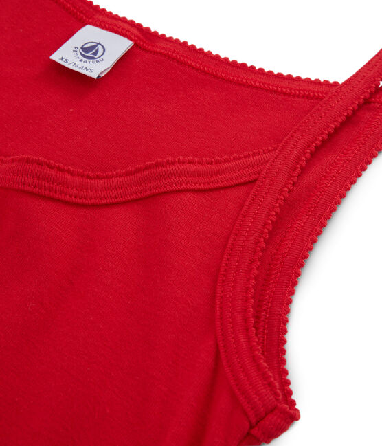 Damesjurk met bretels rood TERKUIT
