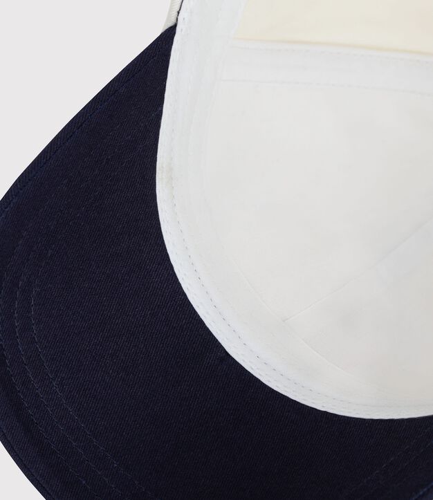 Katoenen pet voor kinderen blauw/blauw