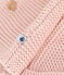 Cardigan en tricot point mousse bébé rose SALINE