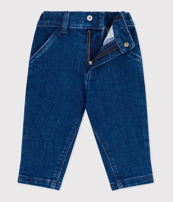 Pantalon bébé en denim bleu DENIM MOYEN