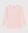 T-shirt met lange mouwen in wol en katoen voor jongens/meisjes roze SALINE
