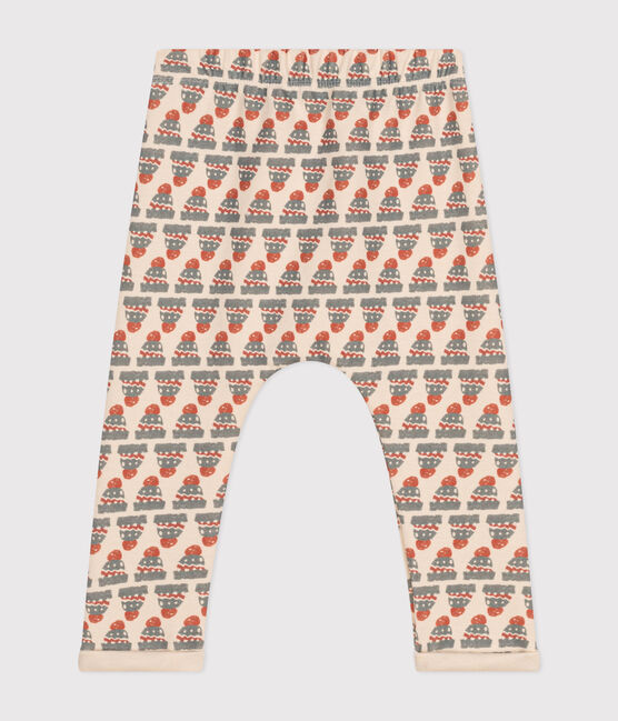 Broek in dikke jersey met print voor baby's wit AVALANCHE/ MULTICO