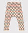 Broek in dikke jersey met print voor baby's wit AVALANCHE/ MULTICO