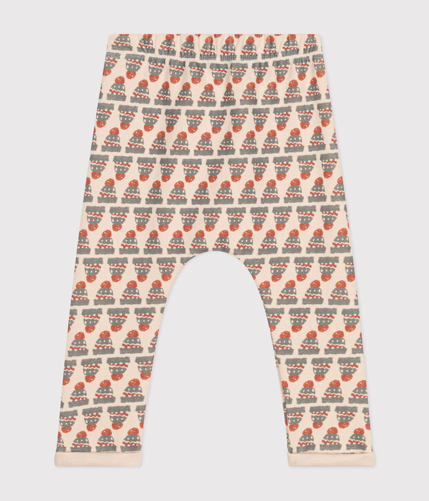 Pantalon en jersey &eacute;pais imprim&eacute; b&eacute;b&eacute; &eacute;cru/multicouleur