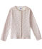 Cardigan fille imprimé blanc MARSHMALLOW/blanc MULTICO