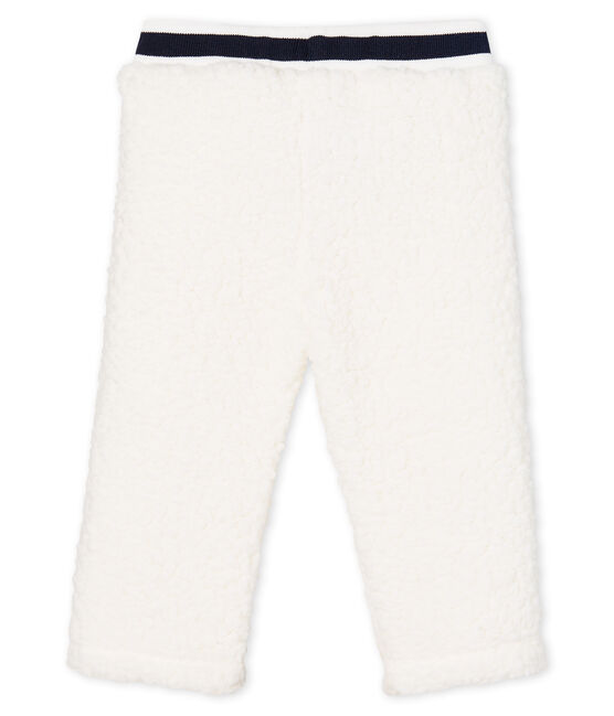 Babybroek gemixt van sherpa wit MARSHMALLOW