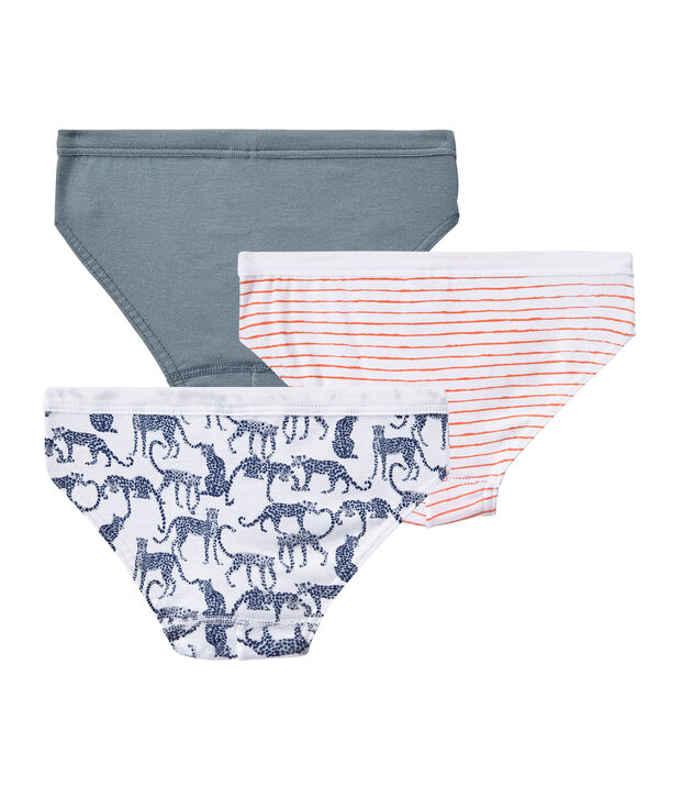 Set van 3 jongensslipjes wit
