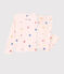 Verkleedpyjama danseres voor meisjes van ribtricot roze FLEUR/wit MULTICO
