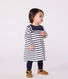 Robe marinière bébé en coton épais manches longues