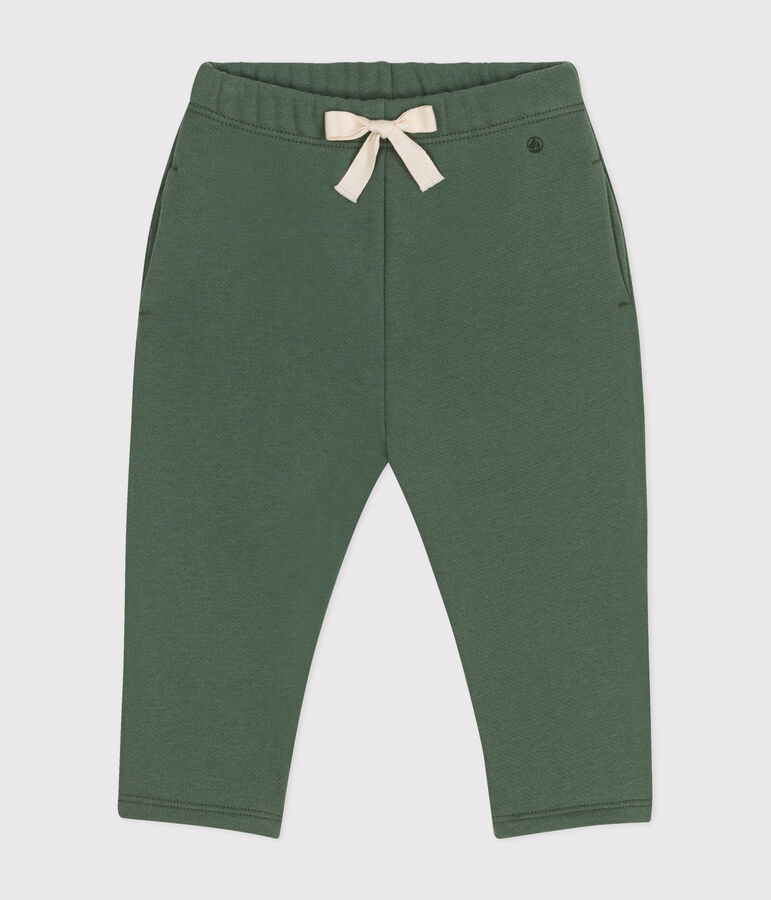 Broek in fkeece voor baby's groen