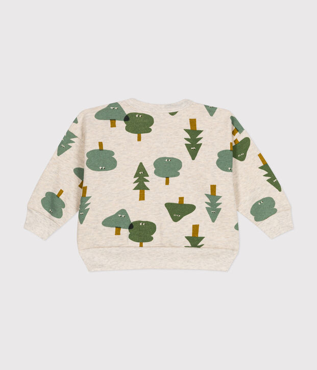 Sweatshirt en molleton b&eacute;b&eacute; beige/multicouleur