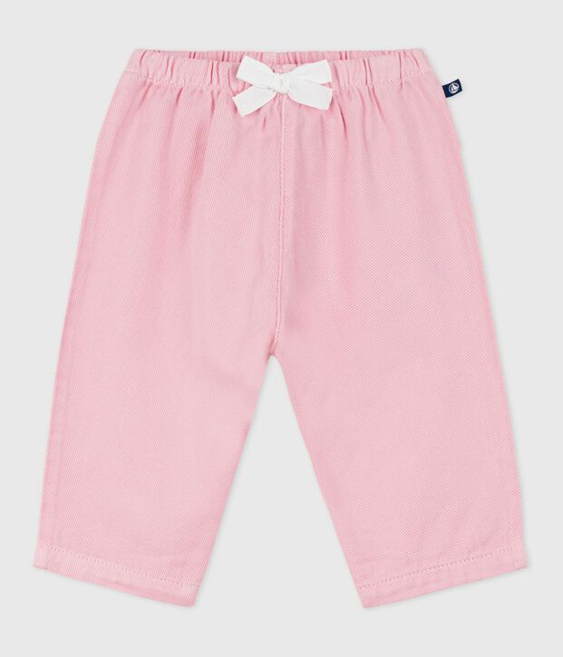 Soepelvallende babybroek van effen katoen MARQUISE