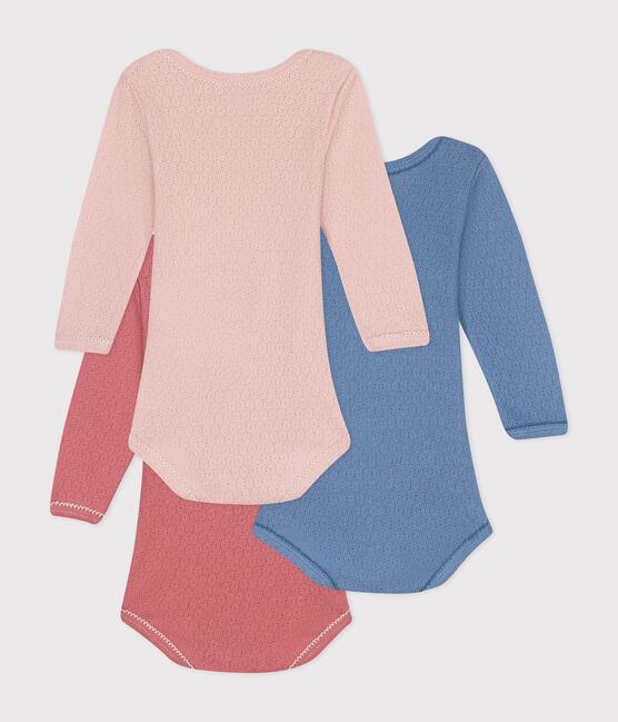 Lot de 3 bodies manches longues en coton bébé variante 1