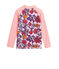 Milieuvriendelijk anti-UV UPF 50+ meisjes-T-shirt roze PATIENCE/wit MULTICO